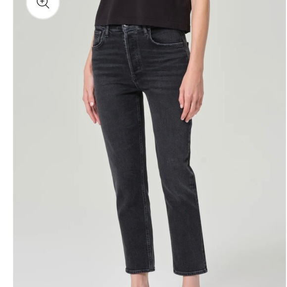 AGOLDE | Riley High Rise Straight Crop - Picture 4 of 15